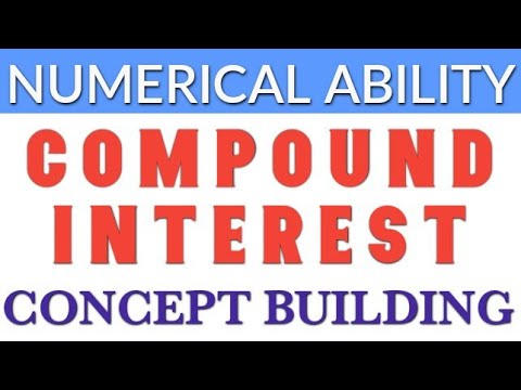 COMPOUND INTEREST NUMERICAL ABILITY QUANTITATIVE APTITUDE