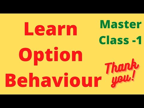 Learn the Options in a different way part - 1