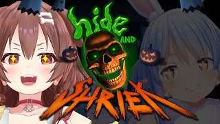 【#ぺっころね】脅かし合いするわんぺこ！！【Hide and Shriek】