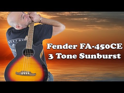 Fender FA-450CE Acoustic-Electric Bass 3-Color Sunburst