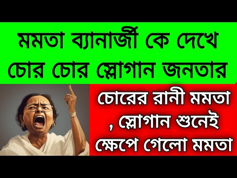 মমতা কে দেখে চোর চোর , চোরের রানী স্লোগান ধুন্ধুমার পরিস্থিতি শুনেই তেলে বেগুনে জলে উঠলো মমতা তারপর।