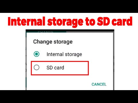 How to change default storage location to SD card