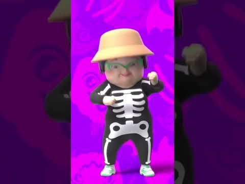 Learn the best Halloween dance in Skeleton costume   #Halloween #Costume #Skeleton