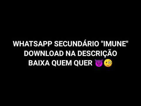 WhatsApp (SECUNDÁRIO!) RAJANDO igual IOS! IMUNE a TRAVAS: CATÁLOGO, CONTATO, TXT E ETC...