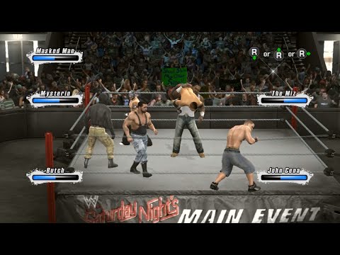 WWE Smackdown Vs Raw 2009 - 6 Men Battle Royal