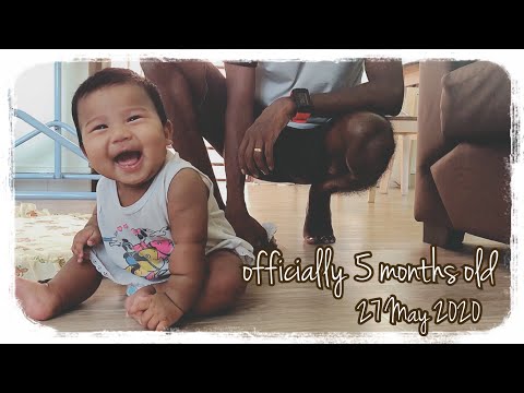 #BabyVideo4// Appa kutty know how to sit when she officially 5 months old