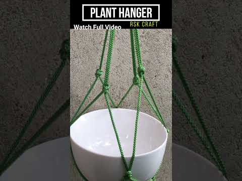 How To make Plant Hanger | Easy Rope Hanger | Hanging Plants | Hang Pot With Rope #sorts