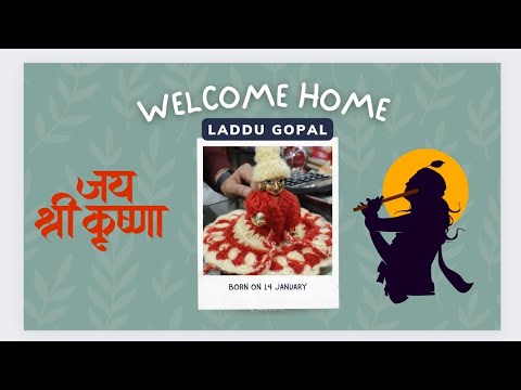 Hum lekr aaye laddu gopal😍🥹🧿 | laddu gopal Welcome | Jai shree Krishna || JV15 #jaatnivlog