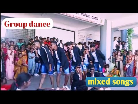 S K M MAMANI GOVT FIRST GRADE COLLEGE SAVADATTI ।Annual day celebration ।Group dance ।Mixed songs।