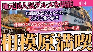 【相模原グルメ】神奈川県相模原市をぶらり食べ歩き〜地元民に人気のあのラーメン店からボリューム満点のステーキ店まで！　@ヤマジーちゃんねる＃14