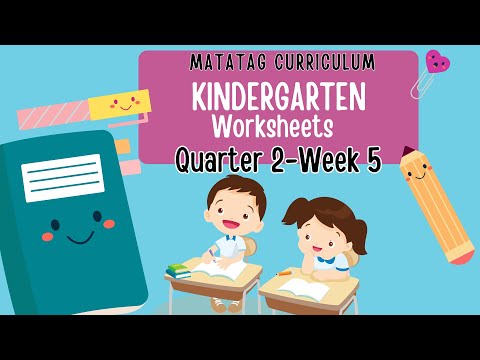 Quarter 2 Week 5 -MATATAG Curriculum Kindergarten Worksheets (Filipino/English)