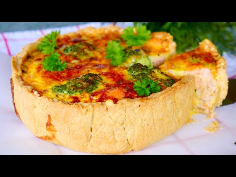 French Salmon and Broccoli Jellied Pie