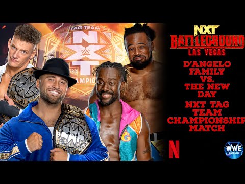 WWE 2K24 NXT BATTLEGROUND; D'ANGELO FAMILY VS. THE NEW DAY FOR THE NXT TAG TEAM CHAMPIONSHIP!!!