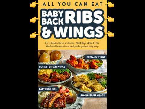 UNLIMITED Baby Back Ribs & Wings REVIEW @ Golden Corral Buffet! ($18 Hack)