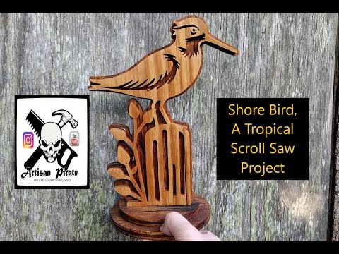 Shore Bird, A Tropical Scroll Saw Project