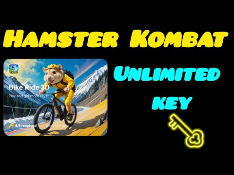 Hamster Kombat l Unlimited Key trick Hamster Kombat mini game key