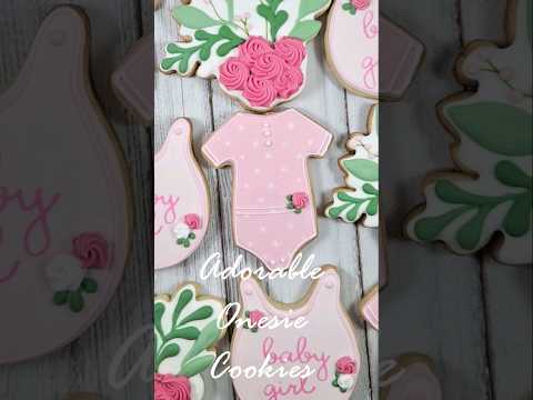 Polka dots to delight! #cookies #decoratedcookies #babyshowercookies