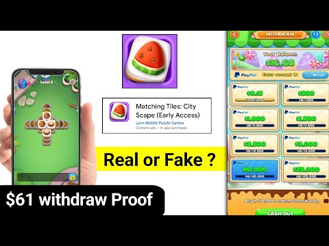 Matching Tile App Withdrawal | Matching Tile App Real or Fake | Matching Tile App use Kaise Karen