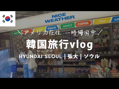 【韓国vlog】現代ソウルからのホンデ、大人気のタッカンマリを食す！