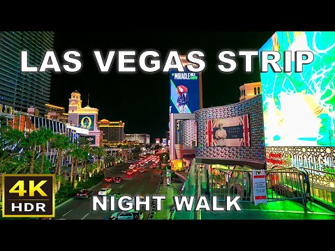 [4K HDR] Las Vegas Strip Night Walking Tour | Oct 2023 | Las Vegas, Nevada