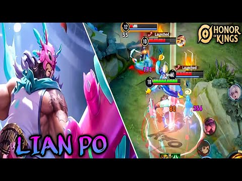 Honor of kings ( Lian Po ) Roamer Gameplay ( Ascension Luchador Skin ) Tank Lian Po | HOK