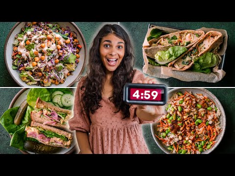 5-Minute Vegan Lunch Ideas (I timed them!)