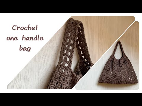 [Fluffy] How to crochet a triangular one-handle bag