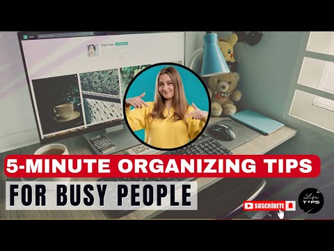 5 Minute Organizing Tips for Busy People _ Life TIPS #7