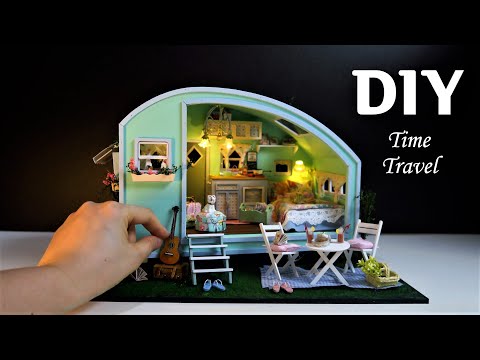 DIY Miniature Dollhouse Kit/타임 트레블/Time Travel/카라반 여행/miniature minirose 미니어처 미니로즈