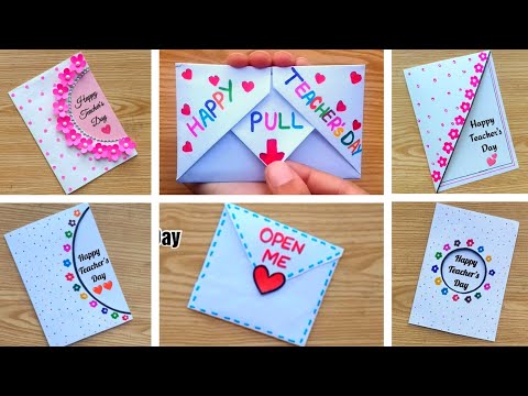 How to make Teacher's day card ideas/7 DIY Teacher's day greeting Card/Teacher's Day day card 2024