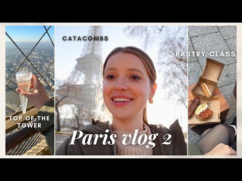 PARIS VLOG 2: Catacombs, Top of the Eiffel Tower, Oldest Restaurant in Paris + Cluny Museum