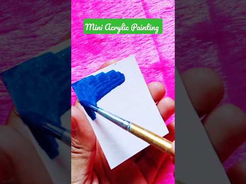 Mini Acrylic Painting for beginners #100 #art #satisfying #painting #beginners #acrylicpainting