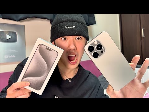 【開封】ついに届いたiPhone15proがカッコ良すぎる！！！！！【アイフォン】