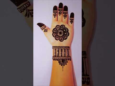 Easy mandala mehndi design #mehndi #youtubeshorts  #shortvideo #viralvideo