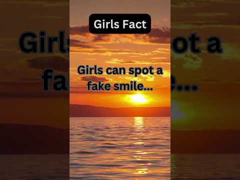 Girls can spot a fake smile #girl #girls #smile Hidden Life Facts