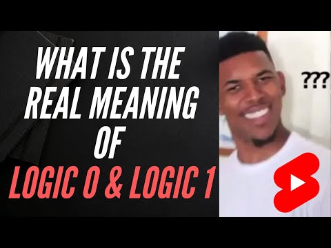 What is the real meaning of Logic 1 and Logic 0 in electronics? Find out #shorts