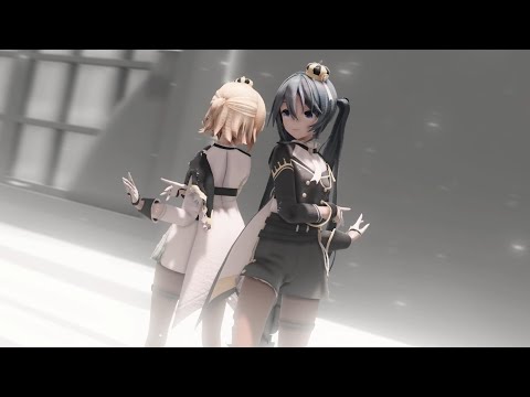 MMD】SeaBreeze (YYB Miku・Rin Crown Knight)(4K/60FPS)（修正版）