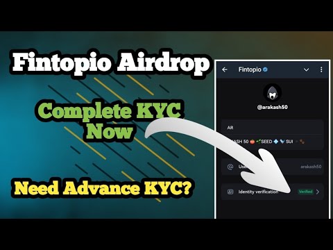 How to Complete KYC in Fintopio Airdrop | Fintopio Game Play