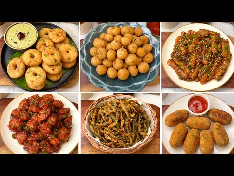 6 Instant Party Snacks Recipes | Instant Recipe For Evening Snacks | Party Recipes | Potato Recipes