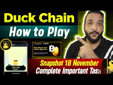 DuckChain New Update  duck chain airdrop | duck chain testnet | 18 November | Binance Web3 DuckChain