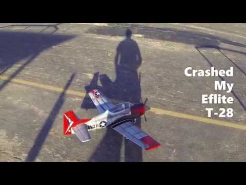 Crashed My Eflite T 28