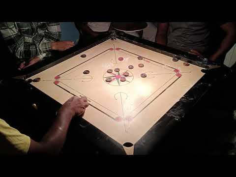 FINISH CARROM BOARD NO HAND GAME#carrom#carromboard