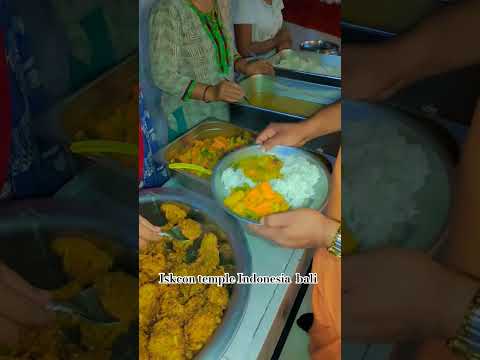 Today lunch Prasad iskcon Bali Indonesia #food #trending #lunch #shorts @KrishnBhakt12