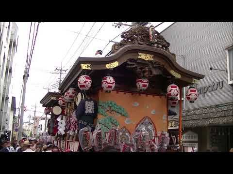 熊谷うちわ祭　２０１９年　電髪倶楽部前の叩き合い