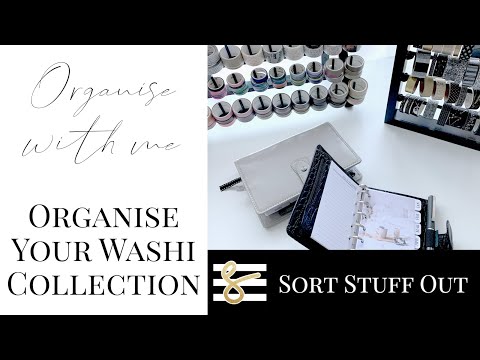 DIY Washi Organisation: 3 Ways - Organise With me - Stationery Storage Tutorial