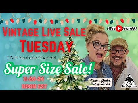 *NEW TIME* Live Vintage Sale Tuesday! Thrifter Junker Vintage Hunter & The Cult Of Vintage