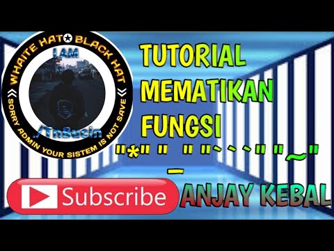 Cara Mematikan fungsi "*" "```" "~" "_" Anjay kebal || Tutorial #1