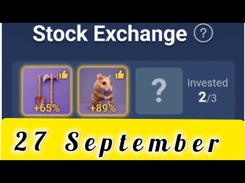 x empire investment fund 27 september | today combo | stock exchange