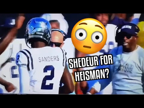 Shedeur Sanders showing why he’s ‘Heisman’ Worthy 😳 Deion Sanders agrees! Jackson State vs Alabama