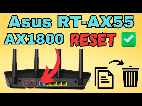 Reset Asus RT-AX55 AX1800 Dual Band WiFi 6 Router To Factory Default Settings | Devicessetup